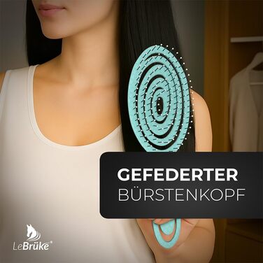 Щітка для волосся без заплутування - для жінок та чоловіків - детанґлер - для кучерявого та довгого волосся