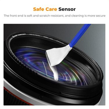 Набір для чищення об'єктивів K&F CONCEPT: для фотоапаратів, об'єктивів, фільтрів та смартфонів. З Lenspen, пензликом, продувкою та мікрофіброю.