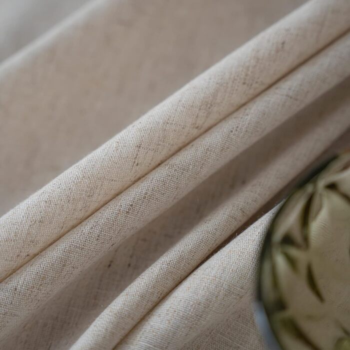 JaeMoose Tablecloth Washable Linen Cotton Rectangular Table Cover Washable Placemat for Home Kitchen Dining Table Tablecloths Decoration Party (Linen, 140 x 220 cm)