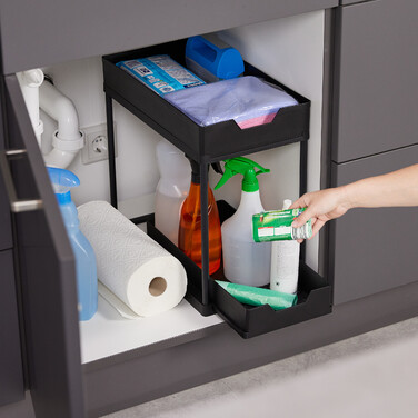 Relaxdays Under Sink Shelf with 2 Tiers