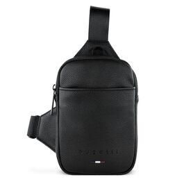 Bugatti Rico Mini Crossbody: Сумка на плечі з екошкіри, чорна