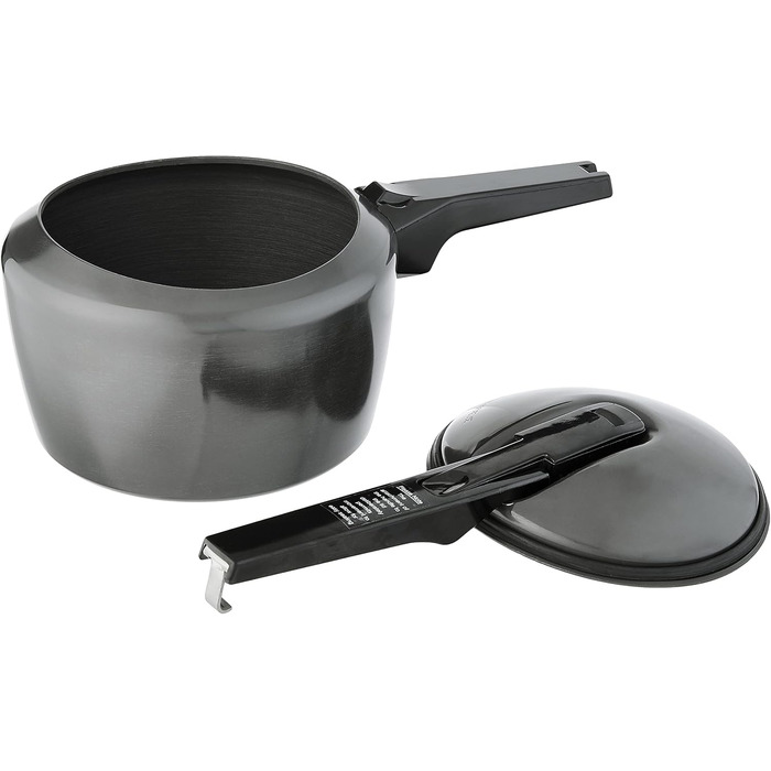 Швидковарка Hawkins Futura, 3 літри, чорна, з нержавіючою сталею, з кришкою з нержавіючою сталлю (FP30)