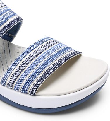 Сандалі жіночі DREAM PAIRS для піших прогулянок, блакитні, розмір 40.5 EU, легкі, з м'якою устілкою та низьким каблуком