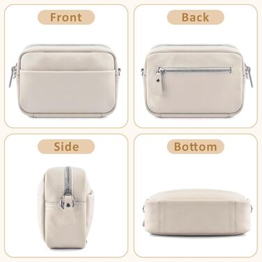 Сумка жіноча BROTOU через плече зі шкіри, чорна крос-боді з широким ременем та відділеннями для карт