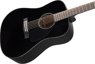 Акустична гітара Fender CD-60 Dreadnought V3 DS, чорний колір, палісандровий гриф, для правшів, з безкоштовними онлайн-уроками Fender Play