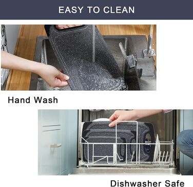 Набір обрізних дощок KIMIUP з пластику, 3 шт., з неслизькими ручками, BPA-Free, для кухні, набір, миючі в посудомийній машині