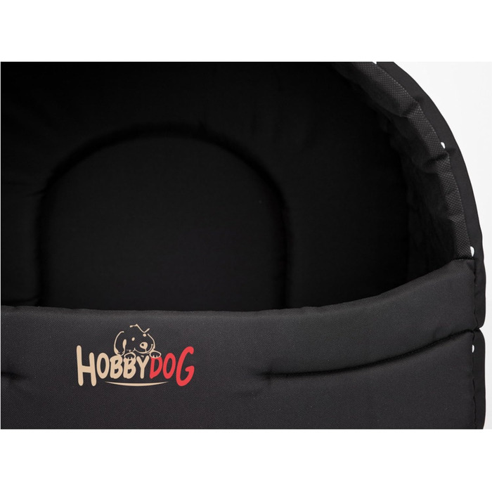 Будка для собак, лежанка для собак, хатинка для собак S-XL, світло-коричнева з принтом (лапки), чорна з принтом (лапки)