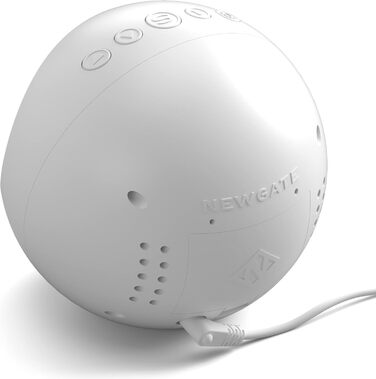 NEWGATE® Digital Centre of the Earth Clock (white with black LCD display) White With Black LCD Display