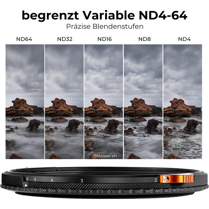 Фільтр K&F Concept Nano-X 37mm 2-в-1: ND та CPL (ND4-ND64)