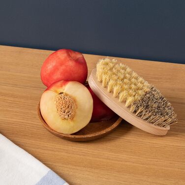 La Marquise - Wooden Dish Brush - includes vegetable brush, pot brush, and replacement brush head - Eco-friendly and durable dishwashing brushes