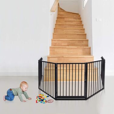 Клітка для собак, цуценят, гризунів та кроликів, металева, розкладна, з дверцятами (310 x 2,5 x 75 см)