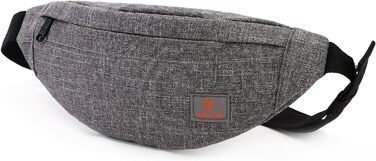Поясна сумка TYNAT T201 сірого кольору – легка та зручна для туризму та спорту (жіноча/чоловіча)