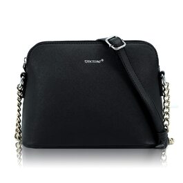 Сумка жіноча TANTOMI через плече: елегантна чорна крос-боді сумка на ланцюжку для вечірок