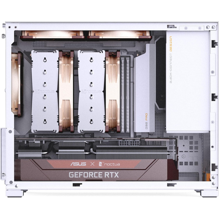 Корпус для ПК Jonsbo D32 PRO білий – компактний mATX з підключенням ззаду, скляна панель, фільтри проти пилу та висока продуктивність охолодження