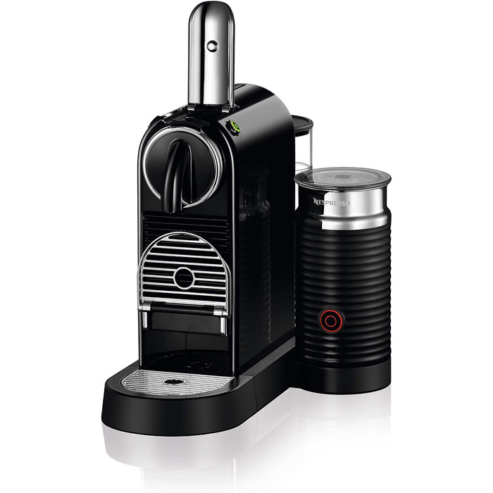 Кавомашина Nespresso De'Longhi Citiz EN267.BAE з капучинатором, енергозберігаюча, 1710 Вт, 1 л, чорна