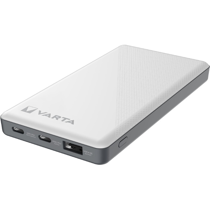 Повербанк VARTA Power Bank Energy 10000 mAh, 20W, USB-C та USB-A, Li-Polymer, з функцією Pass-Through та LED-індикатором