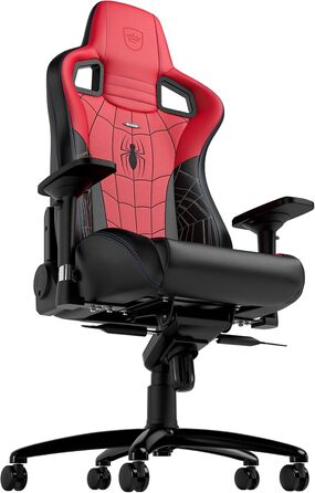 Ігрове крісло noblechairs Epic Spider-Man, ергономічне, офісне, з підголівником і поперековою підтримкою, для користувачів до 120 кг та 185 см