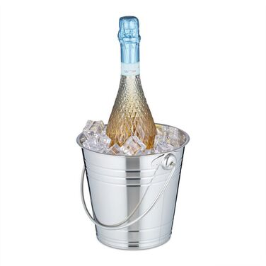 Relaxdays Champagne Cooler Stainless Steel