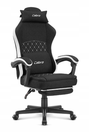 Ігрове крісло Cabro C503, чорно-біле