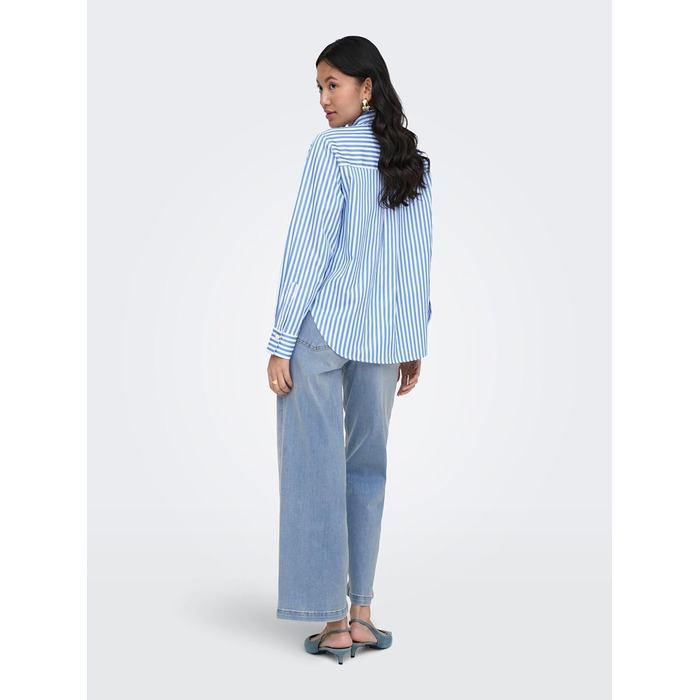 Джинси жіночі Only Madison з широкими штанинами, висока талія, світло-синій денім (XS/34L)