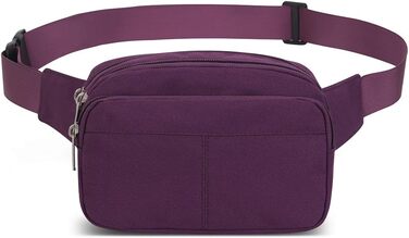 Поясна сумка на пояс для чоловіків та жінок, спортивна, для подорожей, прогулянок з собакою, на відкритий простір (фіолетовий)
