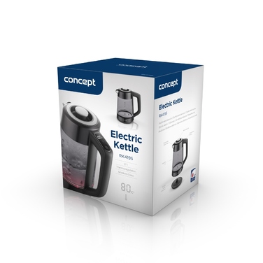 Електричний чайник Concept RK4195, 2200 Вт, 1,7 л, сріблястий/сірий