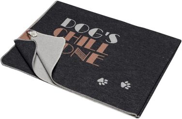 Килимок для собак David Fussenegger 'Dog's chillzone', 100 x 140 см, антрацитовий