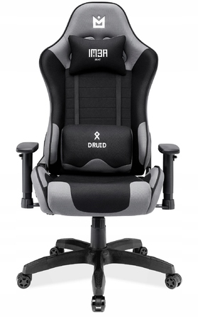 Ігрове крісло IMBA seat Druid, тканина, сіре