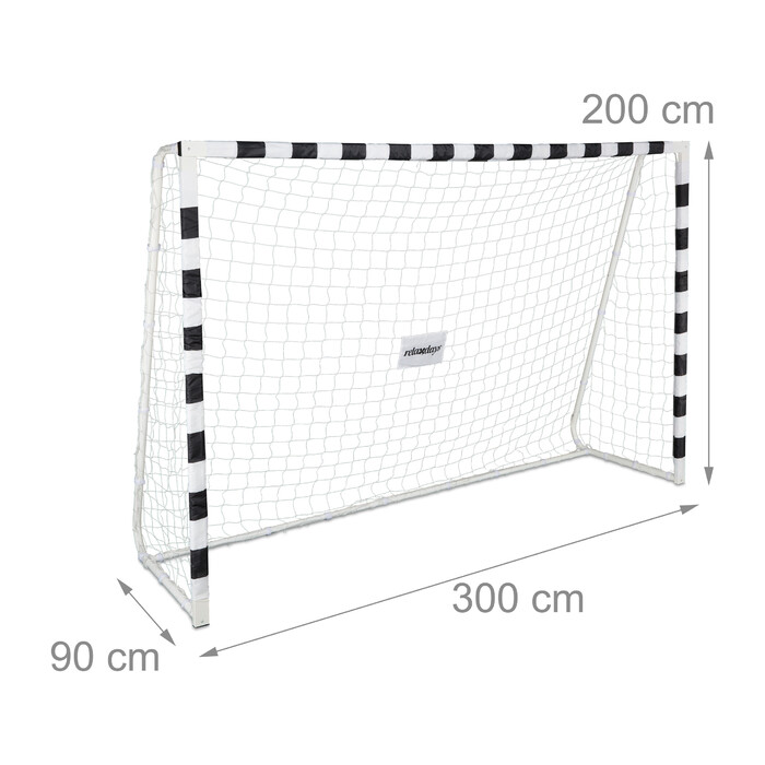 Relaxdays XXL Metal Football Goal