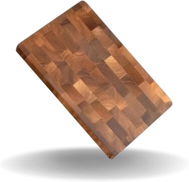Messerglück® Premium Cutting Board made of solid Acacia wood - Antibacterial wood & dishwasher-safe - Ideal kitchen board for hobby and professional chefs - 36 x 24 x 2.5 cm