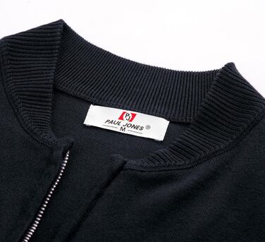 Кардиган чоловічий PJ PAUL JONES з коміром-стійкою та блискавкою, темно-синій (M)