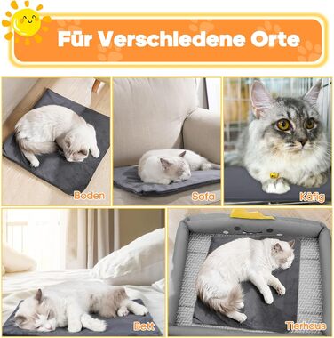 Електричний нагрівальний килимок Angelpet для собак та котів, 45x70 см, 9 температурних режимів, таймер, бісостійкий кабель, 2 знімні чохли