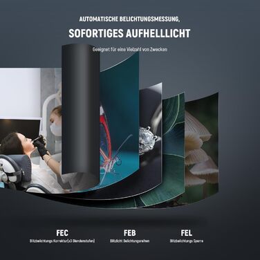 NEEWER RF1-S Макро спалах кільцеве світло для Sony камери, 76W, GN15, 5600K, TTL, 1-1/128, передня/задня синхронізація, кольорові гелі, об'єктивні адаптери, кільця для макрофотографії та студійних фото