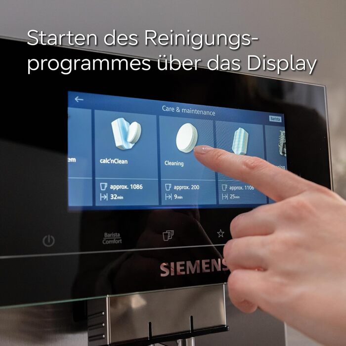 Кавова капсульна машина Nespresso Krups XN1108 Essenza Mini чорна + Siemens таблетки для очищення TZ80001A, 10 шт, без капучинатора, комплект