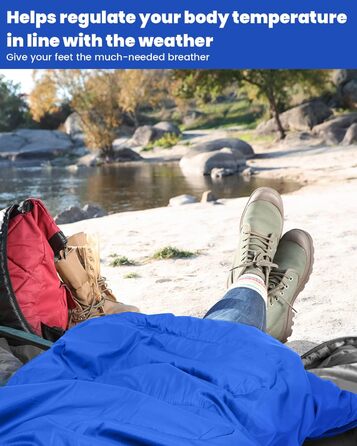 Сплячий мішок Outdoor Sportneer для дорослих та дітей - легкий спальник для кемпінгу, походів, рюкзаків, 220x75 см, блакитний