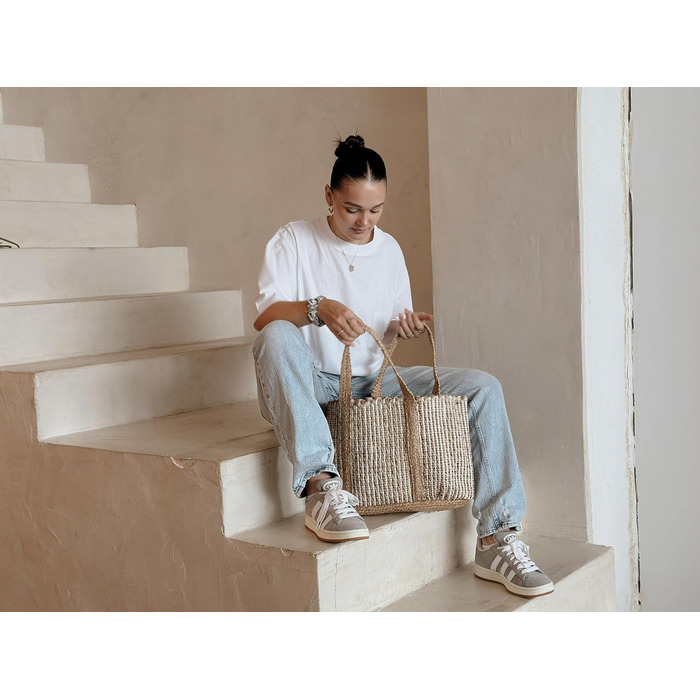 Decorasian Jute Shopping Bag – Jute Bag – Shopping Bag in Boho Style – Ibiza Bag
