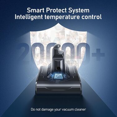 Запасний акумулятор V6 6500mAh для пилососів Dyson V6 DC62, DC58, DC59, DC61, DC72, DC74, SV03, SV05, SV06, SV07, SV09 + 2 фільтри