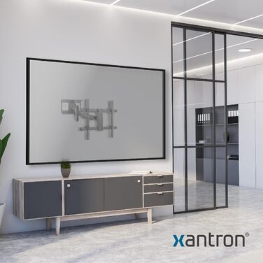 Кронштейн для ТБ Xantron® Strongline похилий 37-75 дюймів, VESA 100x100 - 600x400, до 75 кг, мінімальна відстань від стіни + комплект кріплень