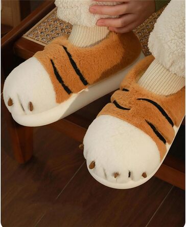 Жіночі халапи LANFIRE з бавовни, халапи-тварини, плюшеві халапи (44/45 EU, вузька ширина, помаранчевий колір)