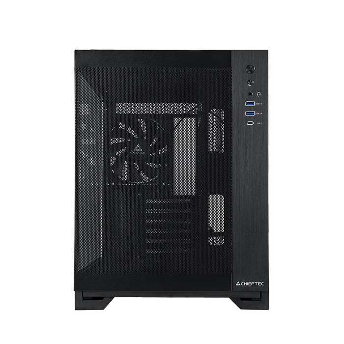 Корпус Chieftec VISIO AIR GM-30B-M-OP ATX, чорний, з вікном, без блоку живлення