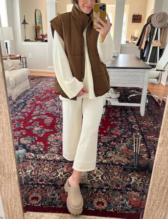 Жіноча тепла куртка-пуховик кроп-моделі з кишенями, чорна (XXL, Коричневий)