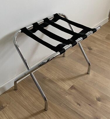 JVD 866069 Luggage Rack, Metal, Chrome