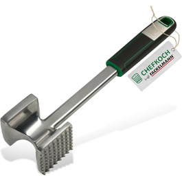 Преміум Fleischklopfer від FACKELMANN CHEFKOCH: подвійний м'ясоруб для відбивних та іншого – алюміній, 26,5 см