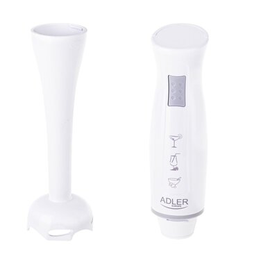 Ручний блендер ADLER AD4622, 300 Вт, білий