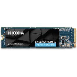 SSD KIOXIA Exceria Plus G4 2TB M.2 2280 NVMe PCIe 5.0 - 10000/8200 MB/s - для ноутбука, ПК, геймінгу, відеомонтажу