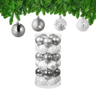 Relaxdays Set of 30 Christmas Baubles