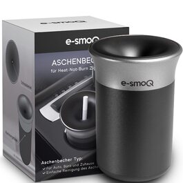 Попільничка для IQOS Iluma: сумісна з TEREA та Heets, для авто, герметична, чорна V1