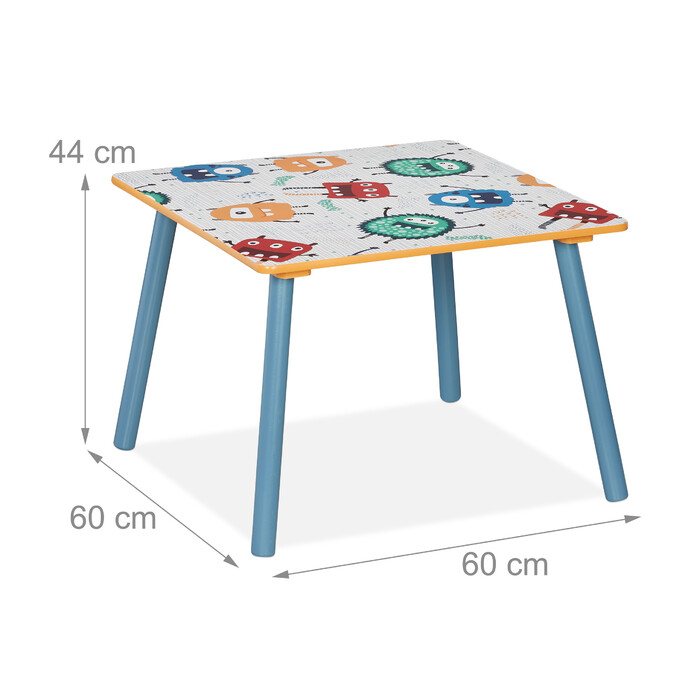 Relaxdays 3-Piece Kids' Seating Set, Monster Design