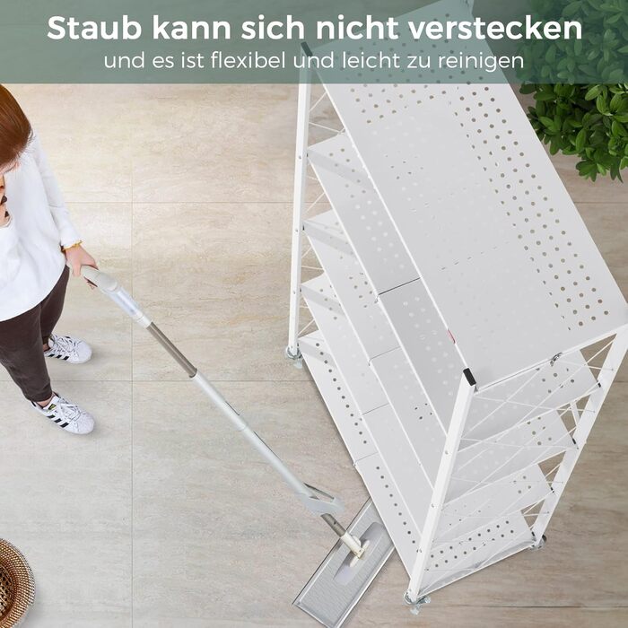 Deanic 5-Tier Folding Heavy-Duty Shelf