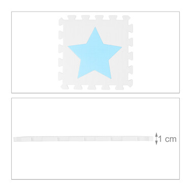 Relaxdays Puzzle Mat Stars